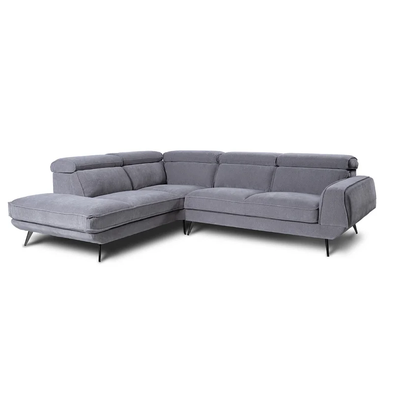 Rinconera Versatile - Tela Microfibra - Chaise Izquierdo - 6686-7 Gris en Gris - Sillones y sofás, Uruguay | Nyr, vista 4