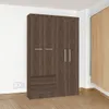 Ropero 4 Puertas en MDP - Viena - Marron en Marrón - Roperos y placares, Uruguay | Rústico Hogar, vista 2 de 4