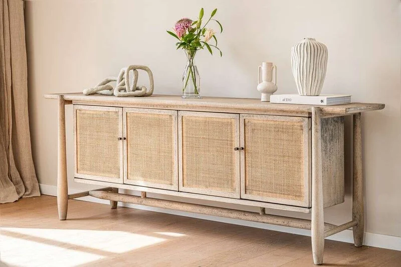 APARADOR SAKURA - PINO MACIZO RECICLADO GRIS en Madera natural - Muebles para TV, Uruguay | La Iberica, vista 3
