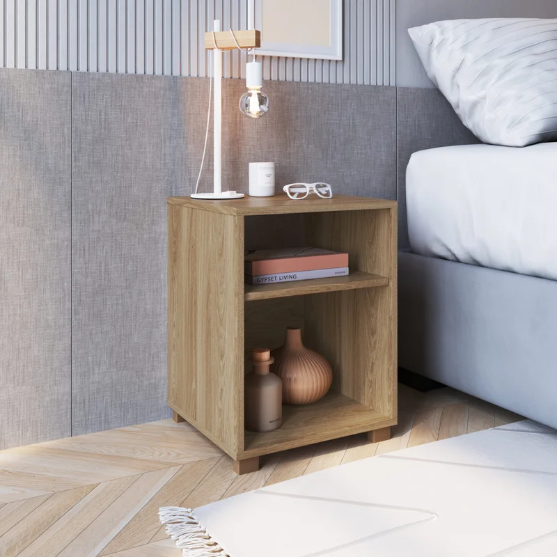 Mesa de Luz Paris – Marrón en Madera natural - Mesas de luz, Uruguay | RM Muebles y Deco, vista 5
