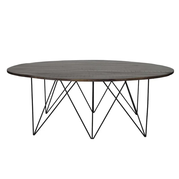 Mesa De Comedor Madera-y-metal Natural-beige Calcuta en Madera natural - Mesas de comedor, Uruguay | Divino, vista 2