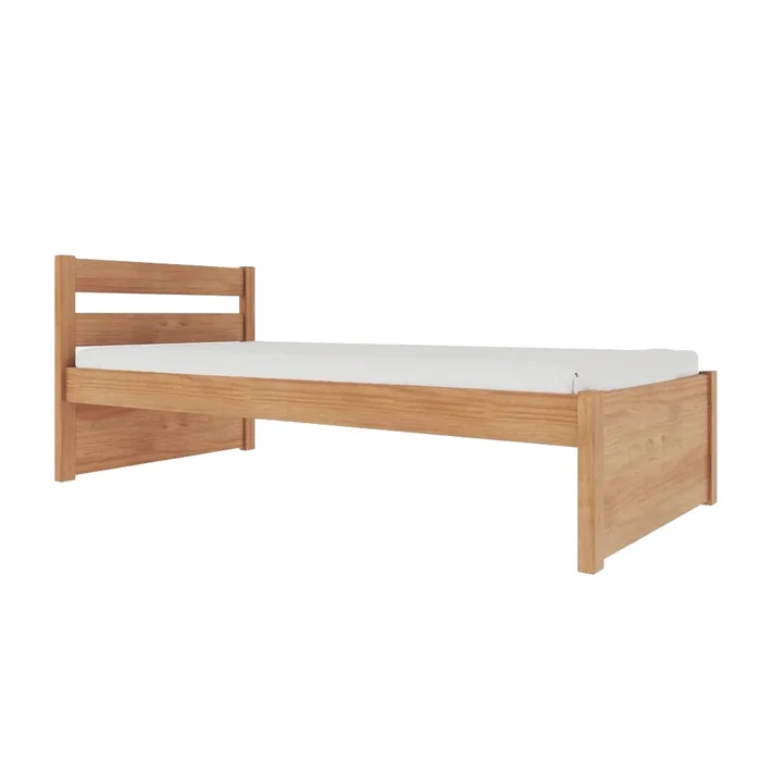 Cama 1 plaza - Nois - Madera Maciza - Marrón en Marrón - Dormitorio, Uruguay | Ecowood, vista 2