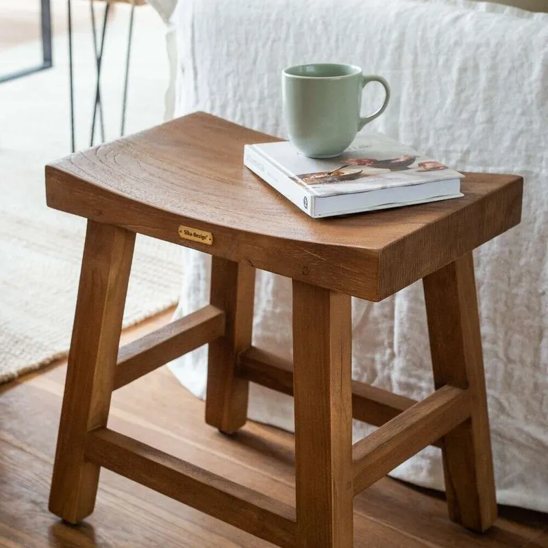BANQUITO CHARLES TEKA - SIKA DESIGN en Madera natural - Butacas, banquetas y puffs, Uruguay | La Iberica