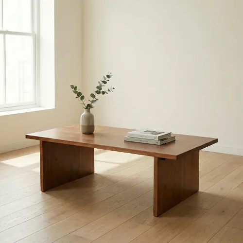 Mesa de centro Mori - Grande - Miel en Marrón - Mesas de living, Uruguay | NYR