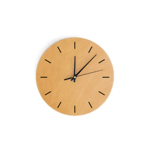 Reloj Praga en Madera natural - Decoración de pared, Uruguay | Benteveo