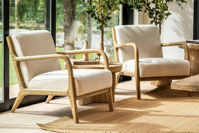 BUTACA HAMPTONS - FRESNO Y LINO en Blanco - Butacas, banquetas y puffs, Uruguay | La Iberica, vista 7