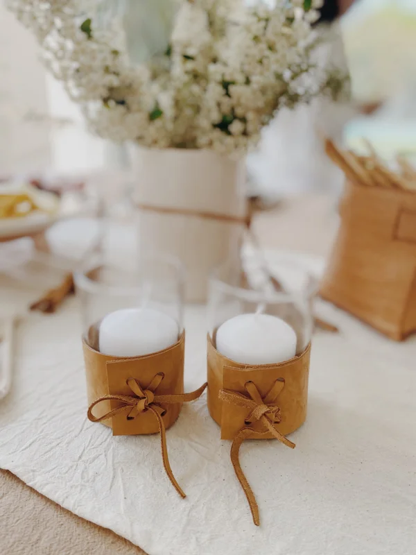 Velas lazo – Set x2 en Marrón - Decoración, Uruguay | Dreams On Time, vista 6