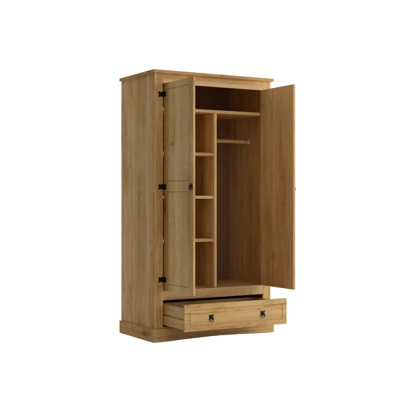 Ropero 2 puertas - Línea Monterrey - Natural en Madera natural - Roperos y placares, Uruguay | Ecowood, vista 4