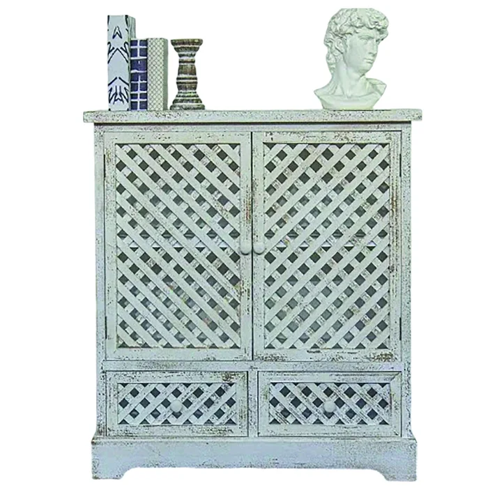 Mueble Vintage Blanco en Blanco - Aparadores y recibidores, Uruguay | Decotech