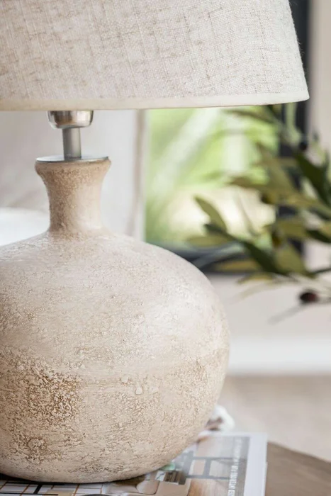 LAMPARA JARRON BEIGE en Beige - Lámparas de mesa, Uruguay | La Iberica, vista 3