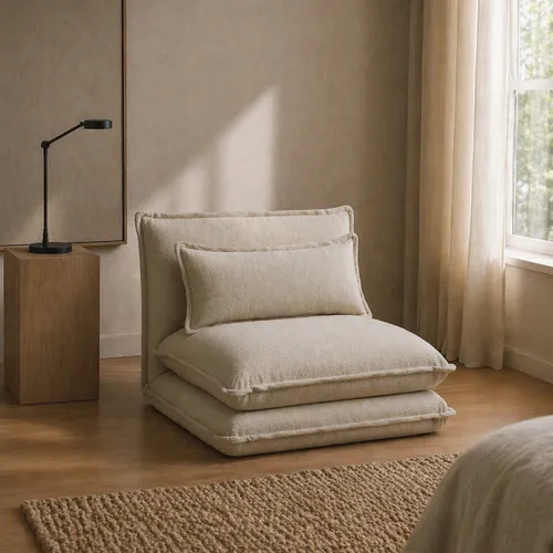 Sillon Cama Zen Beige en Beige - Sillones y sofás, Uruguay | Samic