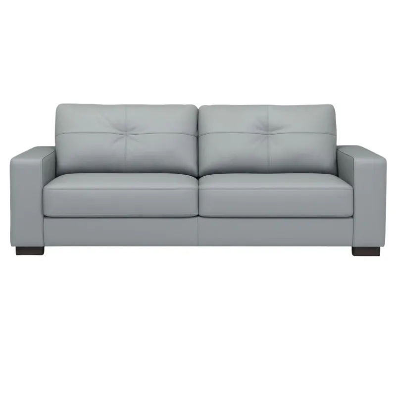 SOFA 100% CUERO - 3 CUERPOS - MODELO DOMINI - GRIS en Gris - Sillones y sofás, Uruguay | Champagne Home