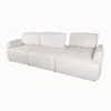 Sofa 4 Cuerpos Cuero-100-natural Natural-beige Iron Marfil en Blanco - Sillones y sofás, Uruguay | Divino, vista 5 de 8