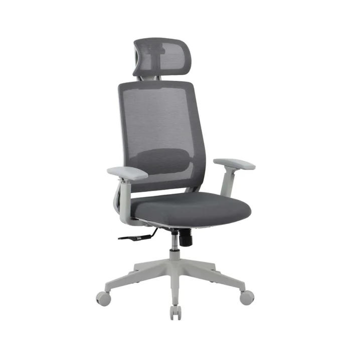 Silla De Oficina Malla-y-metal Gris 2788f-1m en Gris - Escritorios y sillas de escritorio, Uruguay | Divino, vista 2