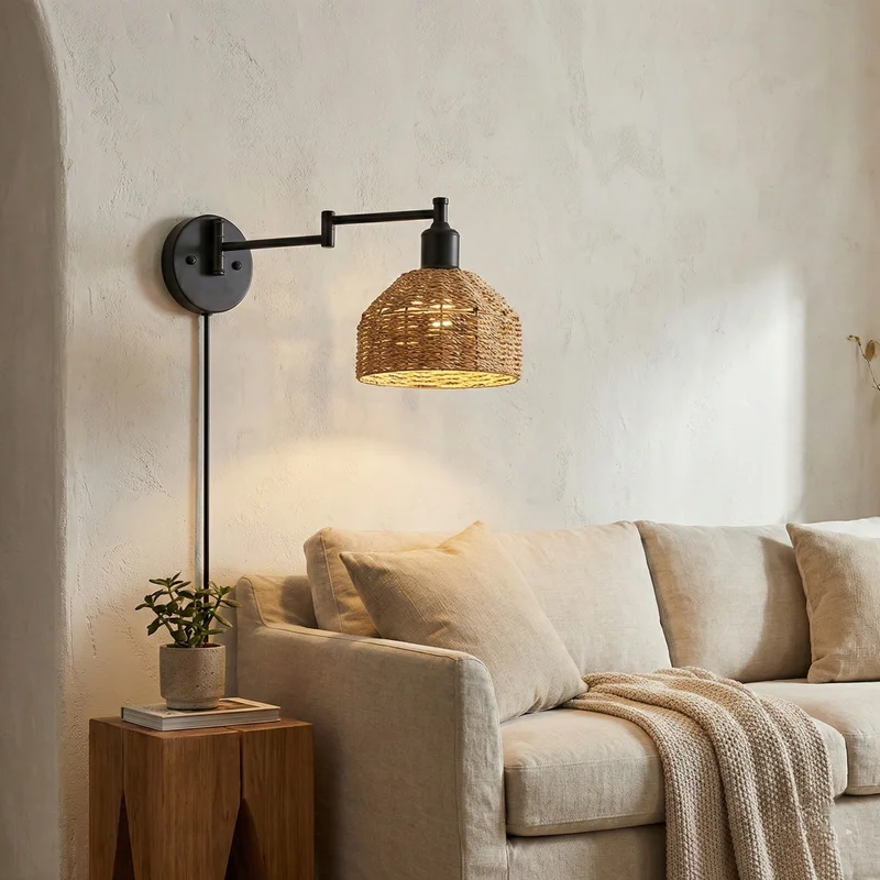 Aplique de Pared Braid Swing en Madera natural - Iluminación, Uruguay | La Perla, vista 4