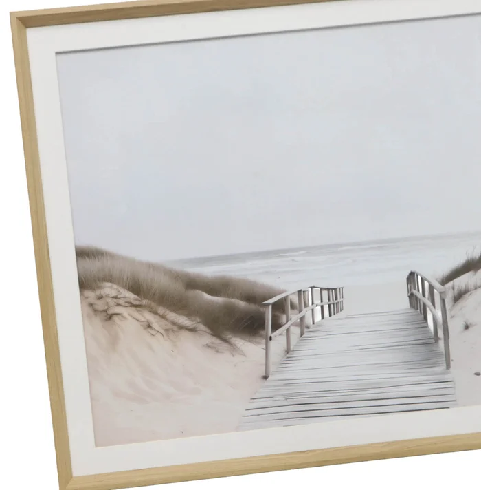 Cuadro Shore I, 80x60, Natural/beige Papel F1a252860 en Madera natural - Decoración de pared, Uruguay | Divino, vista 2