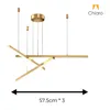 Colgante Led lineal 3 barras 30W Dimerizable - DORADA en Dorado - Lámparas colgantes, Uruguay | Iluminica, vista 6 de 6