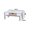 Mesa De Centro Ibiza 1 Cajon Combinada 100% Madera - Mesas de arrimo, Uruguay | Muebles Express, vista 3 de 5