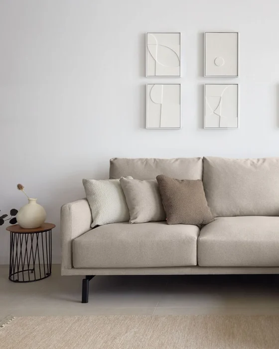 Set Beija de 2 cuadros blanco 32 x 42 cm en Blanco - Decoración de pared, Uruguay | Kavehome, vista 2
