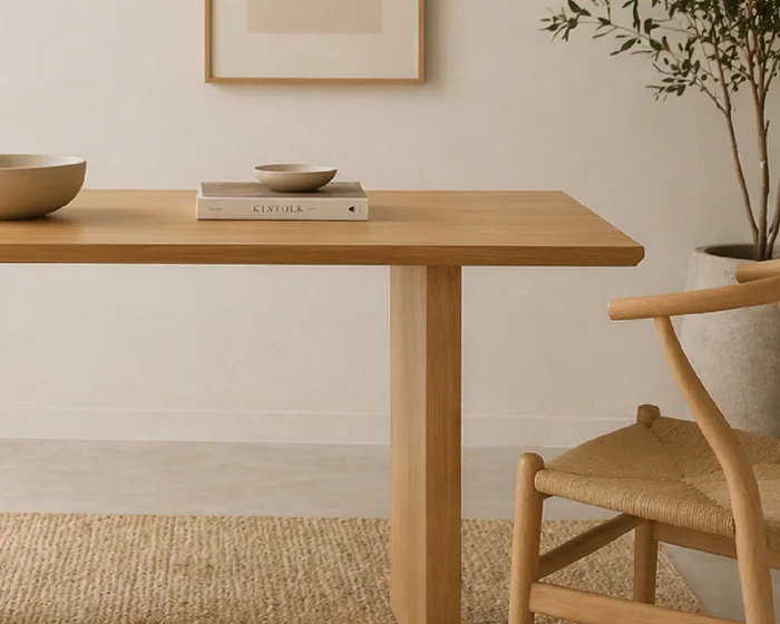 Mesa de Comedor Wood 01 en Madera natural - Mesas de comedor, Uruguay | Samic, vista 3