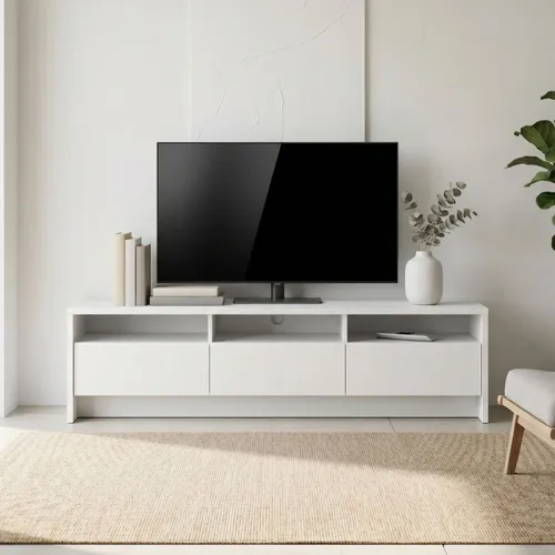 Rack de Tv 184 - Aspen - Blanco en Blanco - Muebles para TV, Uruguay | Rústico Hogar
