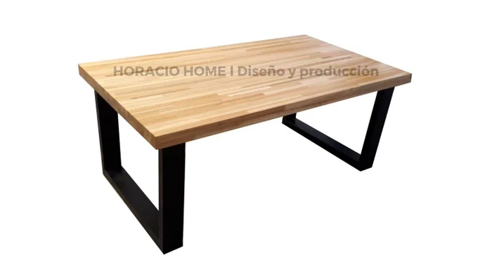 Mesa ratona re-grueso en Negro - Mesas de living, Uruguay | Horacio Home