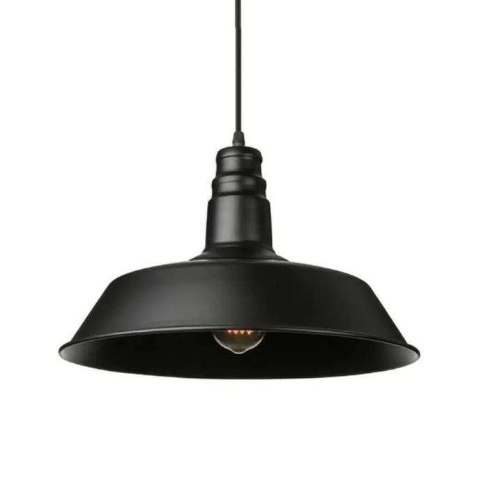 Lámpara Colgante Vintage Bell Negro Grande ø 46cm en Negro - Lámparas colgantes, Uruguay | Serlux