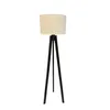Lámpara de Pie Apollo Negro con Pantalla Algodón - Lámparas de pie, Uruguay | Berna home, vista 1 de 5