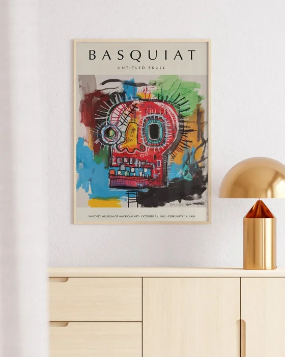 Basquiat - Untitled Skull en Multicolor - Láminas, Uruguay | La Cuadrería, vista 3