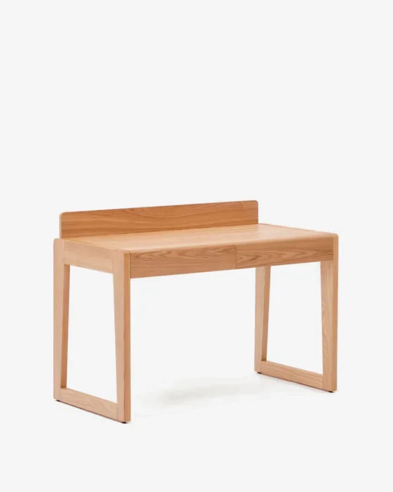 Escritorio Arandu de chapa y madera maciza de fresno 120 x 60 cm en Madera natural - Escritorios, Uruguay | Kavehome