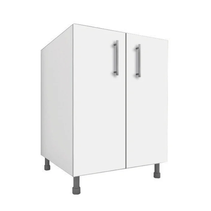 Bajo Mesada Mueble Cocina 2 Puertas Blanco Czb61 en Blanco - Sillones y sofás, Uruguay | Soy Hogar