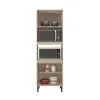 Panelero Mueble Cocina Duplo 4 Puertas 5 Estantes Microondas Gris en Gris - Roperos y placares, Uruguay | Soy Hogar, vista 3 de 7