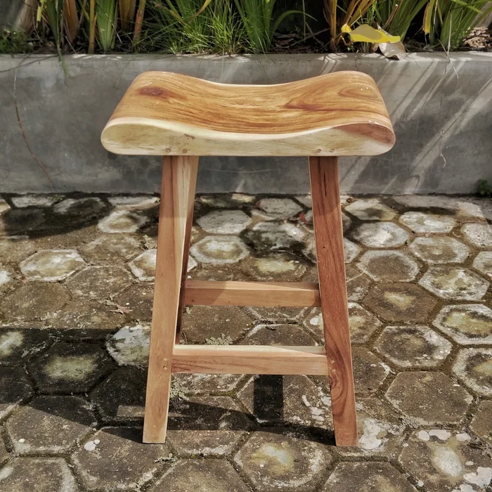 Taburete de Teca Baik | Casakos en Madera natural - Butacas, banquetas y puffs, Uruguay | Casakos, vista 9
