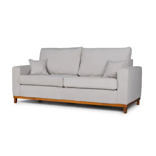 Sofá Marau - Tela Microfibra - 3 cuerpos - Berlin 04 (Hielo) en Beige - Sillones y sofás, Uruguay | NYR