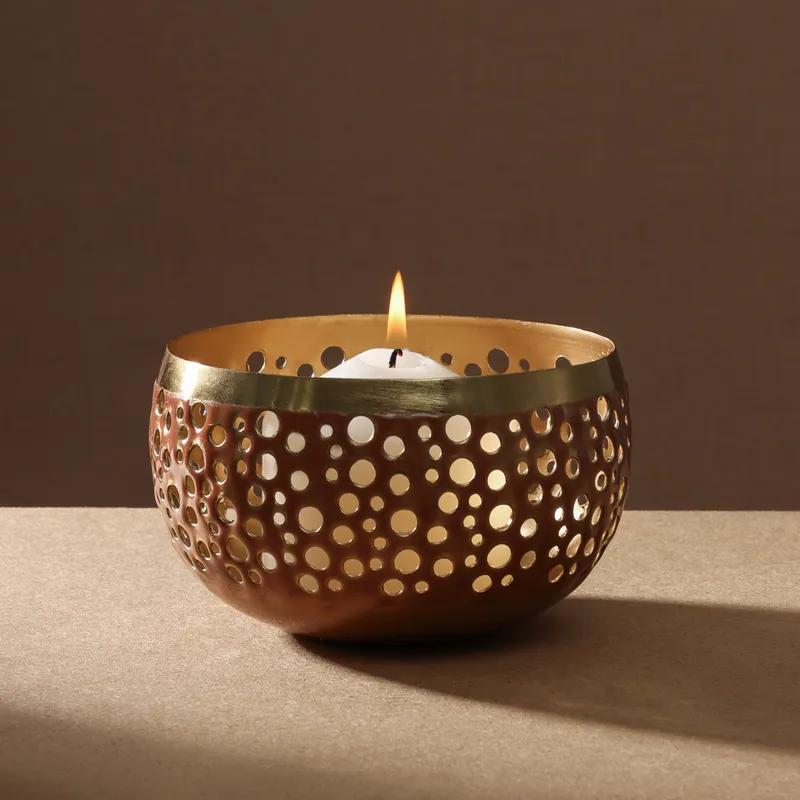 Fanal Calado De Metal Grande - Velas y Portavelas, Uruguay | Tiendas Montevideo