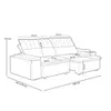Sillón 3 Cuerpos Reclinable y Retráctil - Aura - Beige en Beige - Sillones y sofás, Uruguay | Ecowood, vista 5 de 5