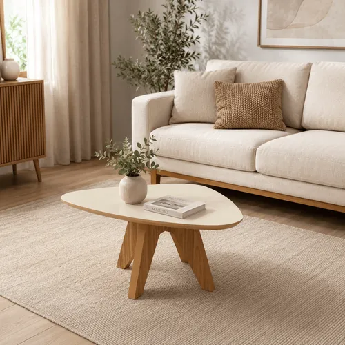Mesa ratona de Centro Organic 65cm Baja 100% MDF en Beige - Mesas de living, Uruguay | Balton