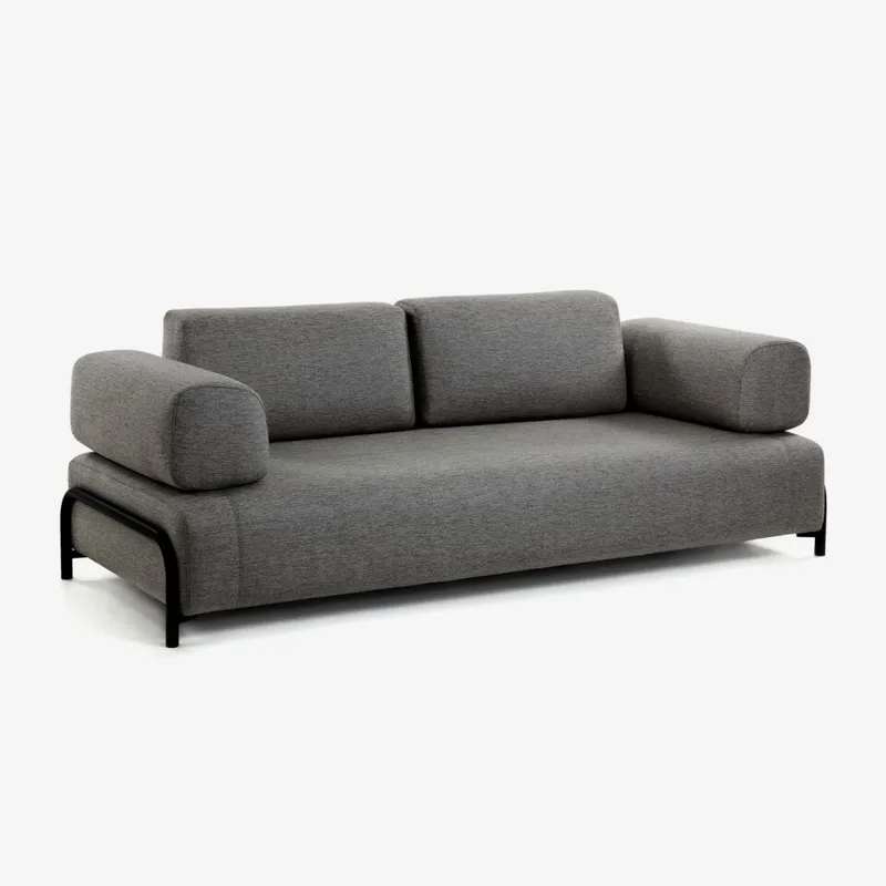 Sofá Compo 3 plazas - gris oscuro 232 cm en Gris - Sillones y sofás, Uruguay | Kavehome