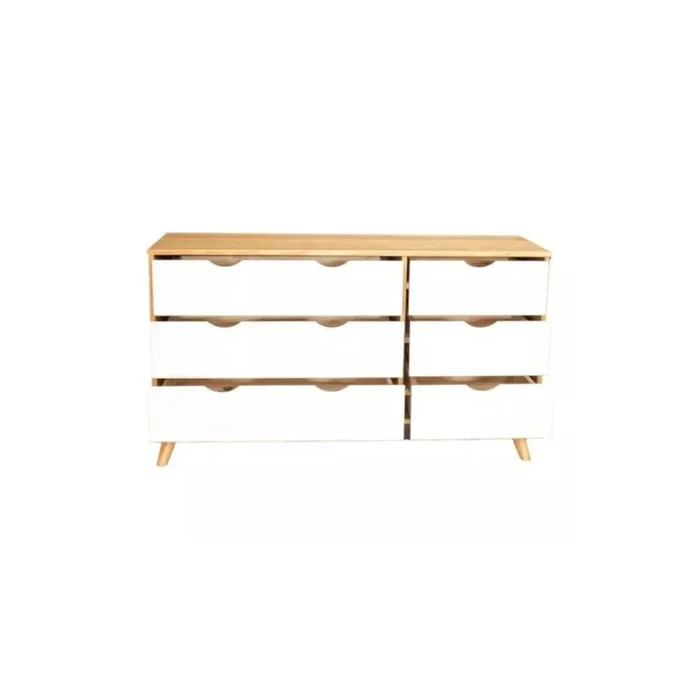 Cómoda 6 Cajones - Línea Berlin - Blanco en Blanco - Cómodas, Uruguay | Ecowood, vista 4