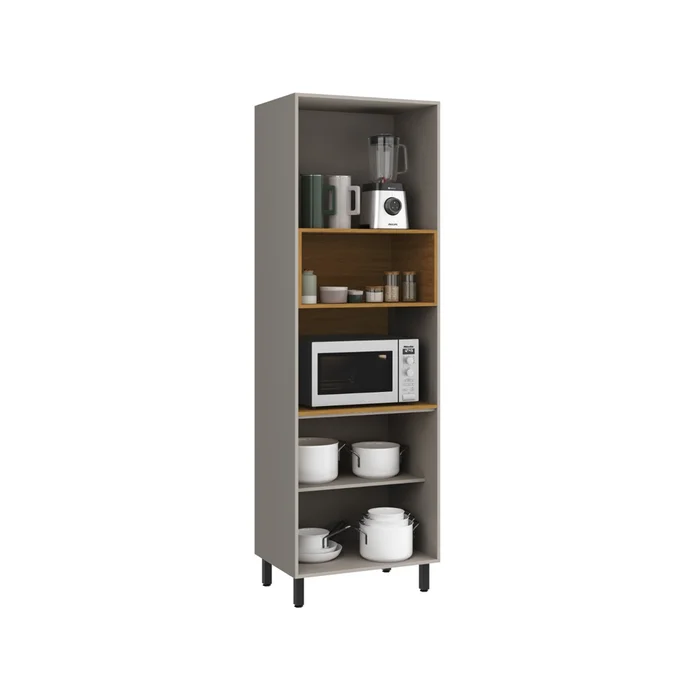 Panelero Modular 4 Puertas Con Estantes Mdp en Gris - Muebles, Uruguay | Soy Hogar, vista 4