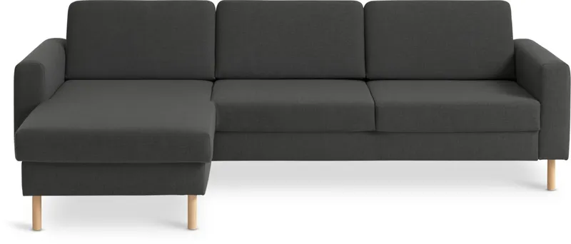 Sofá SVALBARD chaise longue gris oscuro en Gris - Sillones y sofás, Uruguay | JYSK