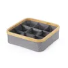 ORGANIZADOR PLEGABLE 9 COMP 30X30X9CM EX TELA GRIS en Gris - Canastos, Uruguay | Decohogar, vista 1 de 4