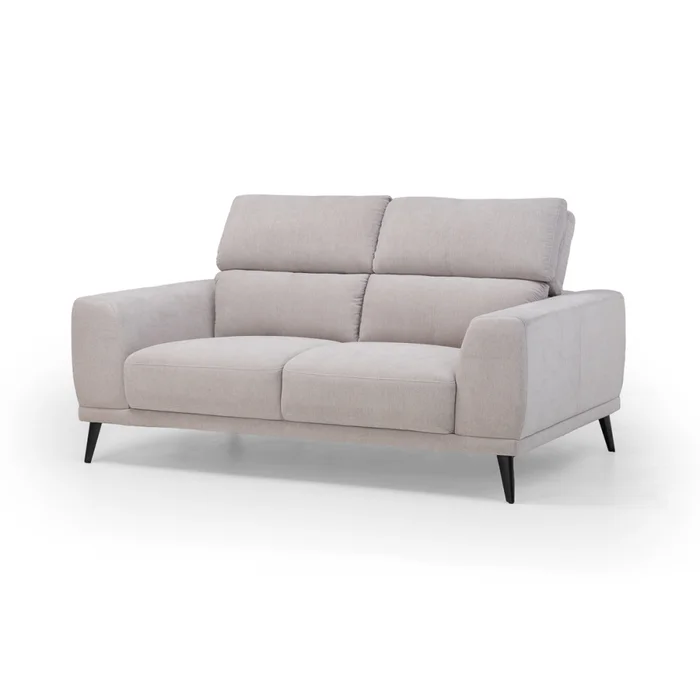 Sofá Keisy - Tela Microfibra - 2 cuerpos - Nikki 6 (Greige) en Gris - Sillones y sofás, Uruguay | NYR