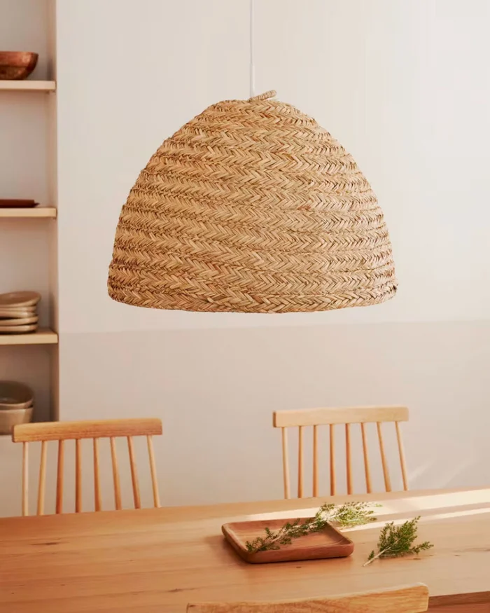Mesa extensible Yain de chapa y madera maciza de roble - 120 (180) x 80 cm en Madera natural - Mesas de comedor, Uruguay | Kavehome, vista 2