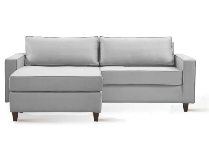 Sofá con Chaise DESIREÉ - Gris en Gris - Sillones y sofás, Uruguay | Finkel