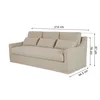 Sofá 3 Cuerpos Tela Verde Singapur Khaki en KHAKI - Sillones y sofás, Uruguay | Divino, vista 6 de 8