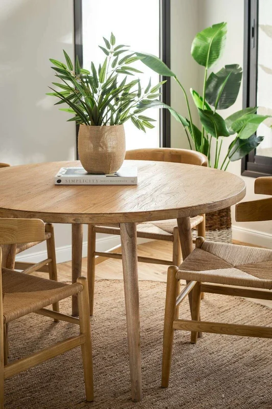 MESA COMEDOR NORDICA - OLMO NATURAL - 1.20 MTS en Madera natural - Mesas de comedor, Uruguay | La Iberica, vista 5