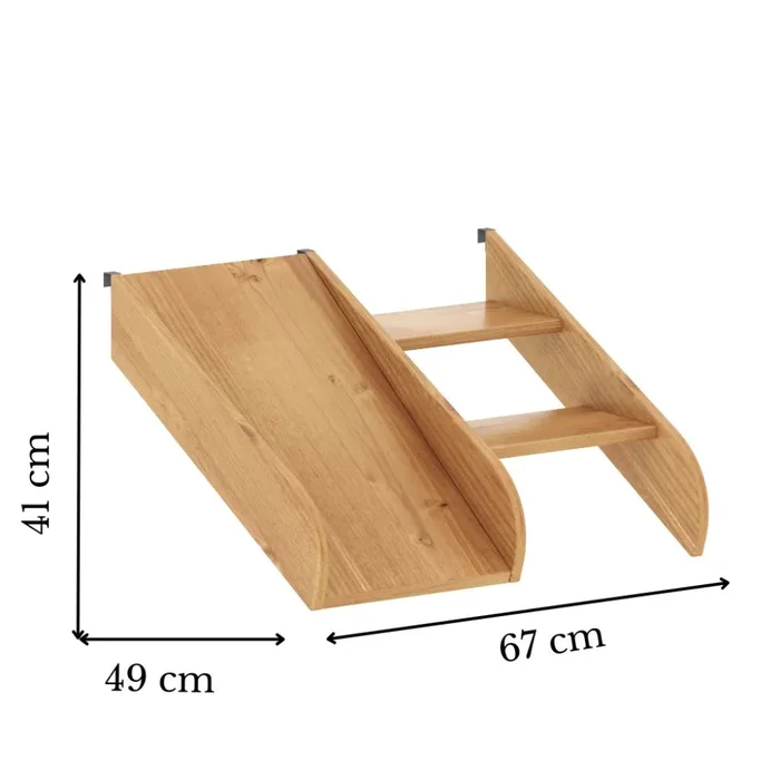 Cama marinera 1 Plaza Infantil - Marrón en Madera natural - Dormitorio, Uruguay | Ecowood, vista 4