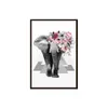 Cuadro Elefante - Marco Negro 60 x 90 cm en Negro - Decoración de pared, Uruguay | Berna home, vista 1 de 2