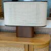 Lampara de mesa eliptica nogal - Lámparas de mesa, Uruguay | FMB, vista 2 de 3